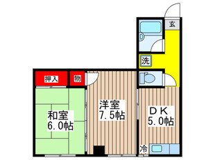 ユ－ケ－武蔵大和駅前ビルの物件間取画像